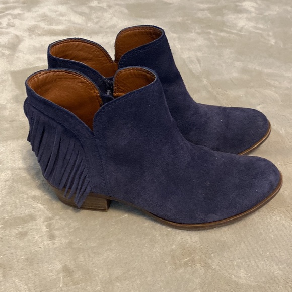 Lucky Brand Moroccan Blue oiled suede Lk-Benjii - Picture 3 of 8